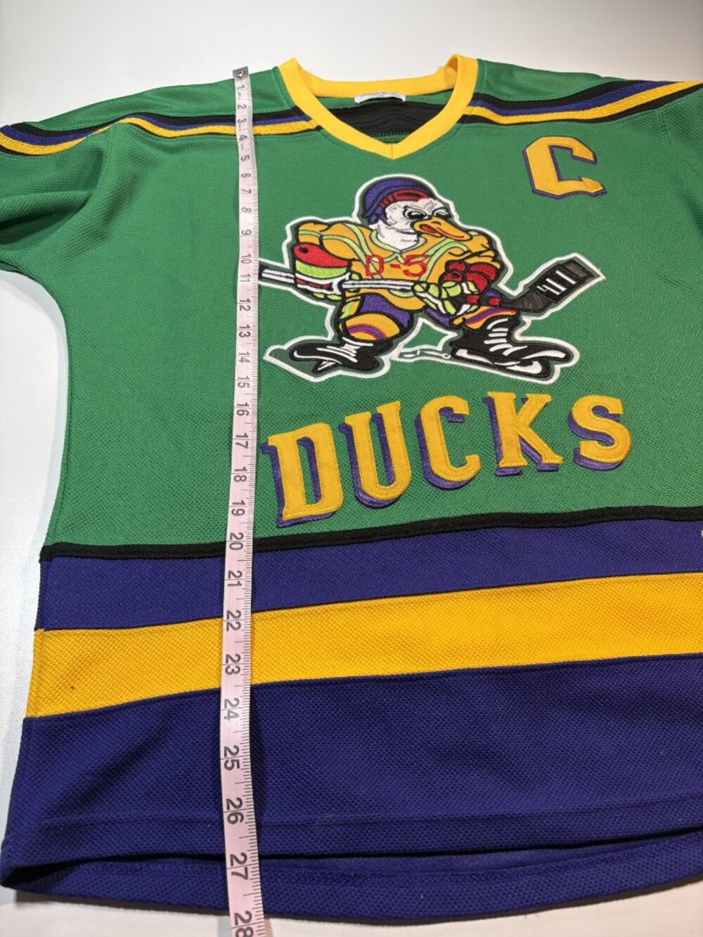 Classic Reels Mighty Ducks 1992 Charlie Conway #96 Movie Jersey Mens S - Picture 9 of 9